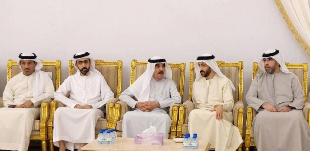 الامارات الان | المعلا ونائبه والشيوخ يعزون في وفاة عبد العزيز ماجد | عيون الجزيرة الامارات