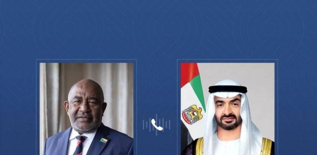 الامارات الان | محمد بن زايد ورئيس القمر المتحدة يبحثان هاتفياً التطورات الإقليمية | عيون الجزيرة الامارات