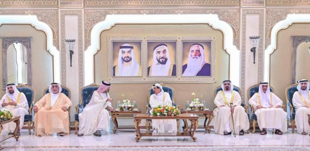 الامارات الان | النعيمي والشرقي وسعود بن صقر يتقبلون التهاني بعيد الفطر | عيون الجزيرة الامارات