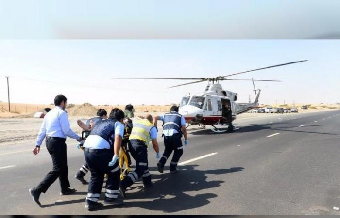 الامارات الان | جواً.. إنقاذ عشريني تعرض لحادث بالشارقة (فيديو) | عيون الجزيرة الامارات