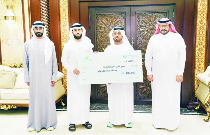 الامارات الان | «الشارقة الخيرية» تدعم مجمع القرآن بـ 200 ألف درهم | عيون الجزيرة الامارات