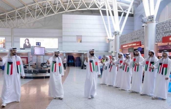 الامارات الان | مطار الشارقة يرحّب بالمسافرين الكويتيين احتفاءً بالعلاقات الأخوية | عيون الجزيرة الامارات