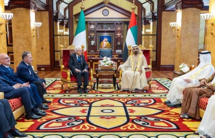 الامارات الان | محمد بن راشد مستقبلاً الرئيس الإيطالي: نستثمر 40 مليار دولار في بلدهم .. والقادم أكثر تطوراً | عيون الجزيرة الامارات