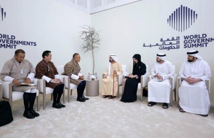 الامارات الان | محمد بن راشد يلتقي رئيس وزراء بوتان | عيون الجزيرة الامارات