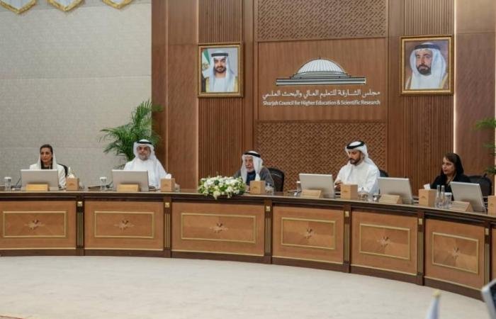 الامارات الان | سلطان يترأس الاجتماع الثاني لمجلس الشارقة للتعليم العالي والبحث العلمي | عيون الجزيرة الامارات