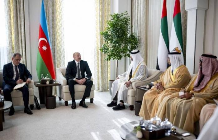 الامارات الان | محمد بن زايد ورئيس أذربيجان يبحثان علاقات التعاون | عيون الجزيرة الامارات