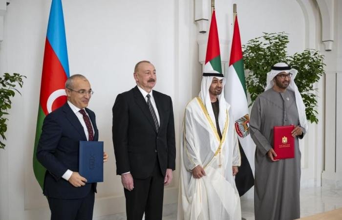 الامارات الان | بحضور محمد بن زايد ورئيس أذربيجان.. «XRG» توقّع صفقة الاستحواذ على حصة في شركة ممر الغاز الجنوبي | عيون الجزيرة الامارات