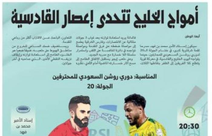 أمواج الخليج تتحدى إعصار القادسية