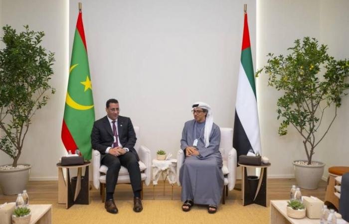 الامارات الان | منصور بن زايد يبحث مع رئيس وزراء موريتانيا آفاق التعاون (فيديو) | عيون الجزيرة الامارات