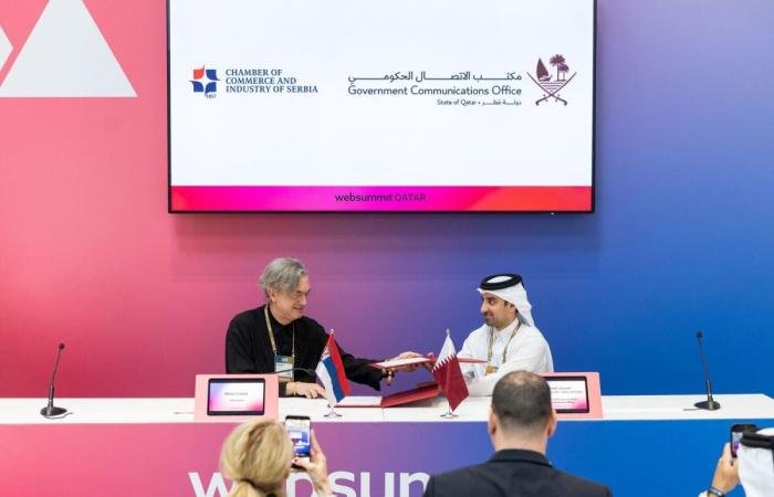 أخبار قطر | قمة الويب قطر 2026.. مكتب الاتصال الحكومي يوقع مذكرة تفاهم مع غرفة تجارة وصناعة صربيا | عيون الجزيرة قطر