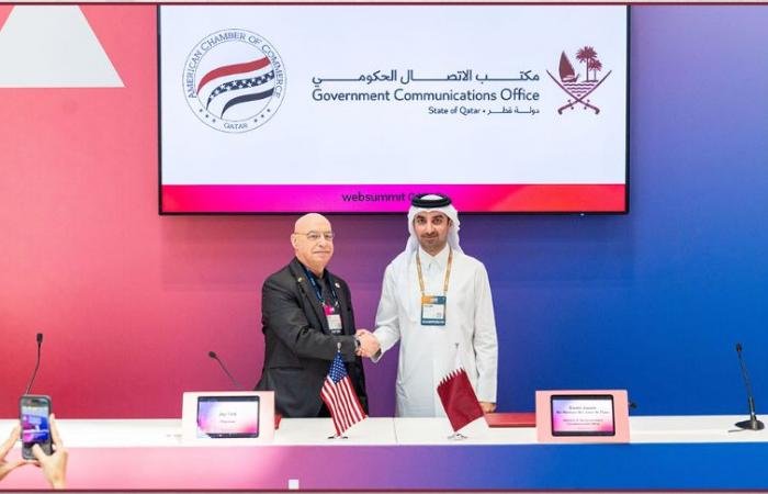 أخبار قطر | قمة الويب قطر 2026.. مكتب الاتصال الحكومي يوقع مذكرة تفاهم مع غرفة التجارة الأمريكية | عيون الجزيرة قطر