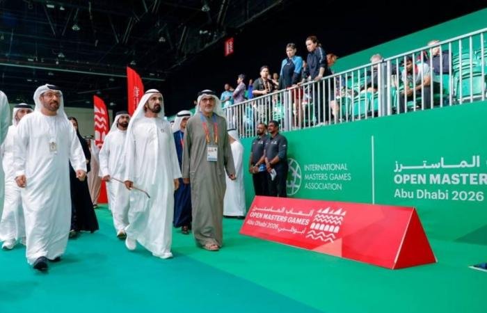 الامارات الان | محمد بن راشد يشهد جانباً من منافسات «ألعاب الماسترز أبوظبي 2026» | عيون الجزيرة الامارات