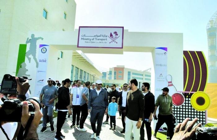 أخبار قطر | وزارة المواصلات تحتفل باليوم الرياضي | عيون الجزيرة قطر