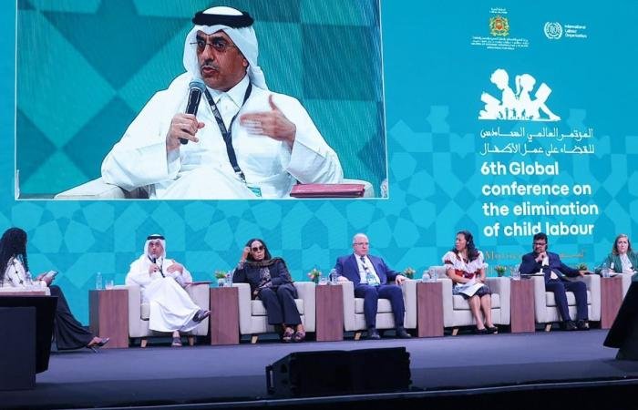 أخبار قطر | وزير العمل يشارك في الجلسة الوزارية ضمن المؤتمر العالمي للقضاء على عمل الأطفال | عيون الجزيرة قطر