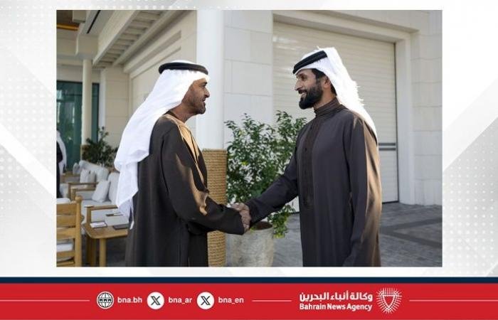 أخبار البحرين | ناصر بن حمد ينقل تحيات وتقدير جلالة الملك المعظم إلى رئيس دولة الإمارات العربية المتحدة الشقيقة | عيون الجزيرة