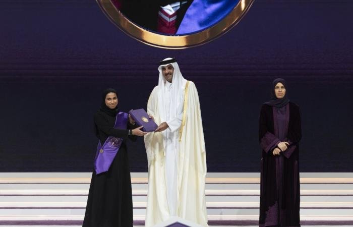 أخبار قطر | جواهر المجلّي.. تحصد الميدالية الذهبية للتميز العلمي لعام 2026 ممثلةً لأكاديمية قطر - الوجبة | عيون الجزيرة قطر