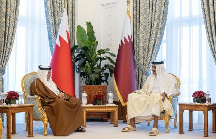 أخبار قطر | سمو الأمير يستقبل ولي عهد البحرين | عيون الجزيرة قطر