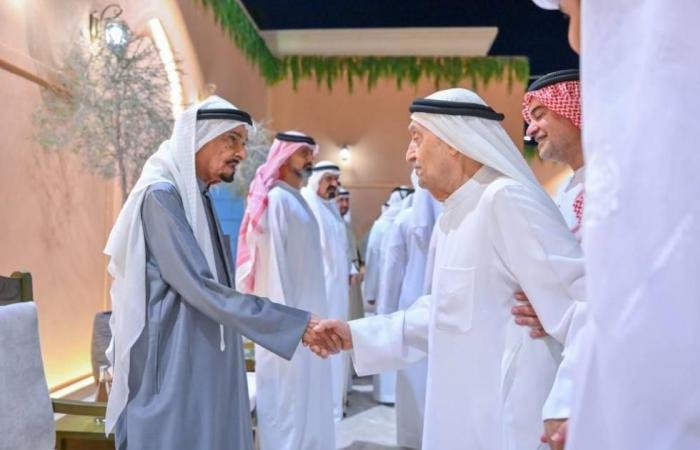 الامارات الان | النعيمي والشرقي والمعلا يتقبلون التهاني بقدوم شهر رمضان المبارك | عيون الجزيرة الامارات