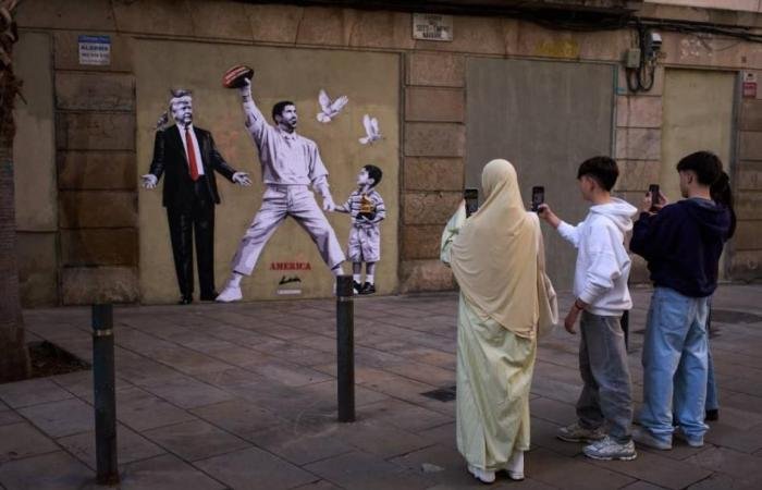 الرياضة الان | جدارية في برشلونة عن ترامب وباد باني والسوبر بول | عيون الجزيرة الرياضي