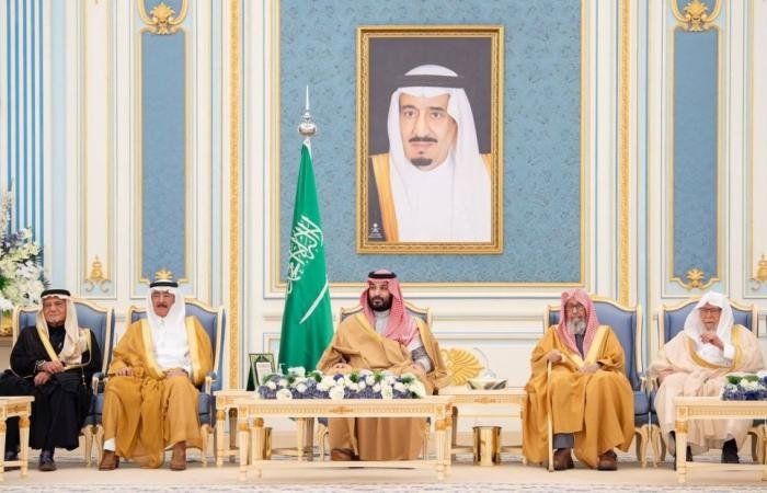 أخبار السعودية | ولي العهد يستقبل المهنئين بشهر رمضان المبارك | عيون الجزيرة السعودية الان