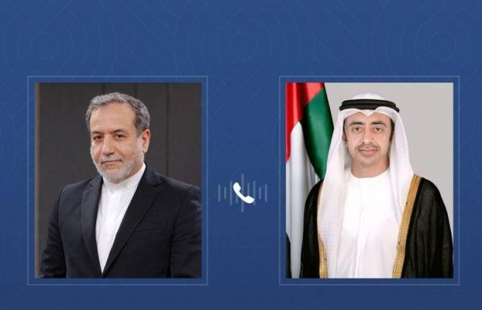 الامارات الان | عبدالله بن زايد وعراقجي يبحثان التطورات في المنطقة | عيون الجزيرة الامارات