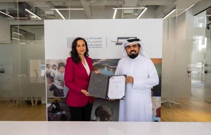 الامارات الان | شراكة بين «خالد الإنسانية» و«ألِف» بـ 18.5 مليون درهم | عيون الجزيرة الامارات