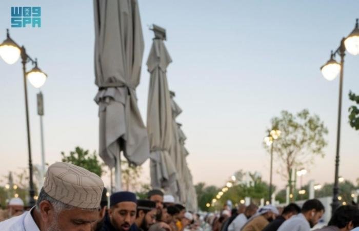 أخبار السعودية | مائدة قباء الرمضانية تجمع الصائمين | عيون الجزيرة السعودية الان