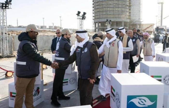 الامارات الان | سفينة «أم الإمارات» الإنسانية تصل ميناء العريش محمّلة بـ7300 طن من المساعدات لغزة | عيون الجزيرة الامارات