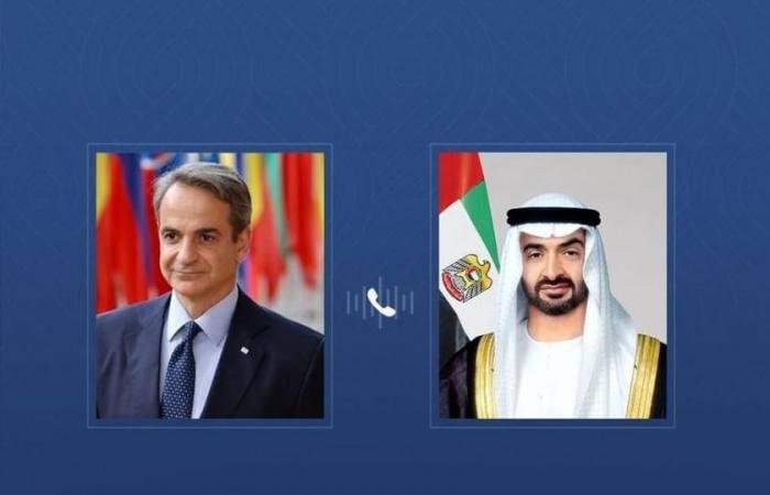 الامارات الان | محمد بن زايد ورئيس وزراء اليونان يبحثان الاعتداءات الإيرانية السافرة | عيون الجزيرة الامارات