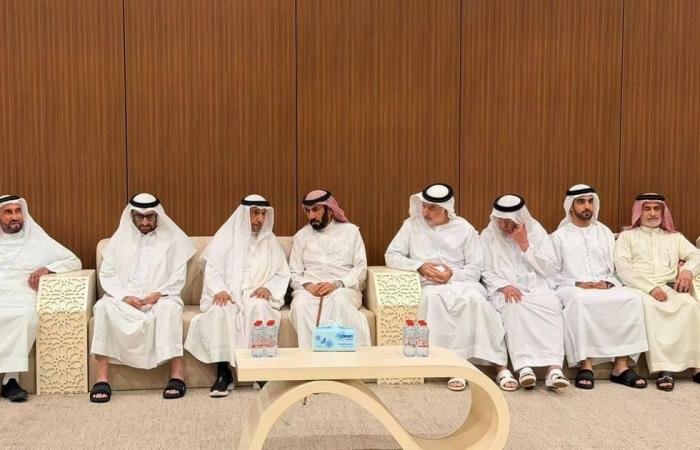 الامارات الان | طالب وأحمد بن صقر يعزيان في وفاة زوجة سلطان الزعابي | عيون الجزيرة الامارات
