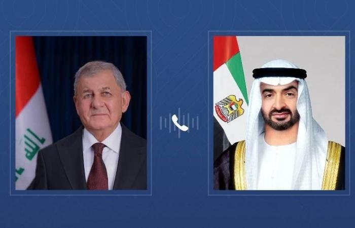 الامارات الان | محمد بن زايد والرئيس العراقي يبحثان التطورات الإقليمية وتداعياتها | عيون الجزيرة الامارات