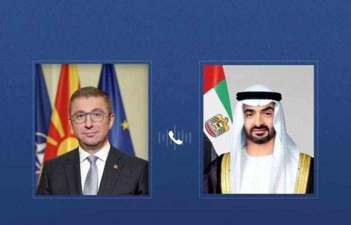 الامارات الان | محمد بن زايد ورئيس وزراء شمال مقدونيا يبحثان هاتفياً تطورات الأحداث | عيون الجزيرة الامارات