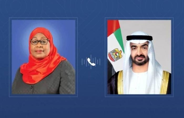 الامارات الان | محمد بن زايد يبحث هاتفياً مع رئيسة تنزانيا الاعتداءات الإيرانية السافرة | عيون الجزيرة الامارات