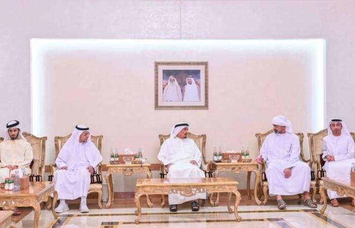 الامارات الان | النعيمي والشرقي والمعلا وسعود بن صقر يواصلون تقبل التهاني برمضان | عيون الجزيرة الامارات