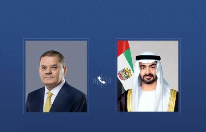 الامارات الان | محمد بن زايد والدبيبة يؤكدان ضرورة وقف التصعيد العسكري في المنطقة | عيون الجزيرة الامارات