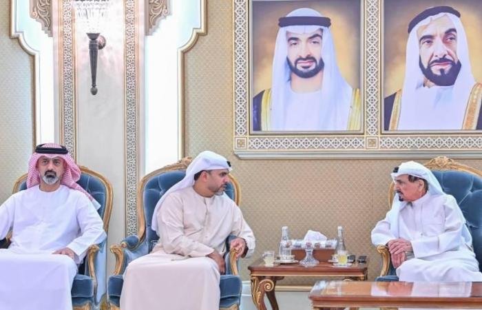 الامارات الان | النعيمي والشرقي والمعلا وسعود بن صقر يواصلون استقبال المهنئين برمضان | عيون الجزيرة الامارات