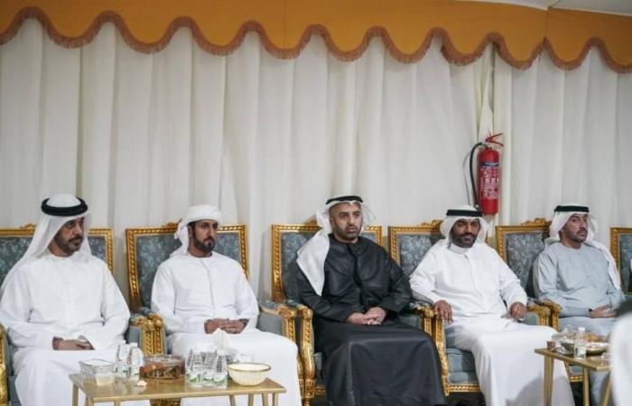 الامارات الان | محمد بن سعود يعزّي في وفاة سويدان الخاطري | عيون الجزيرة الامارات