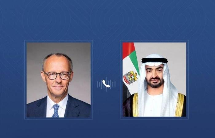 الامارات الان | محمد بن زايد والمستشار الألماني يبحثان تداعيات التصعيد في المنطقة | عيون الجزيرة الامارات