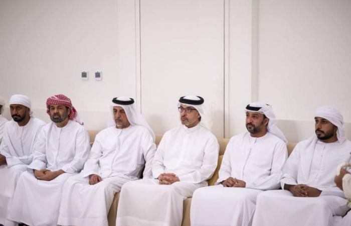 الامارات الان | هزاع بن زايد يعزي في شهيد الوطن سعيد البلوشي | عيون الجزيرة الامارات