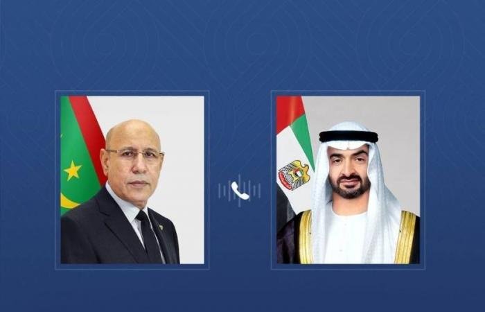 الامارات الان | محمد بن زايد ورئيس موريتانيا يبحثان التطورات في المنطقة | عيون الجزيرة الامارات