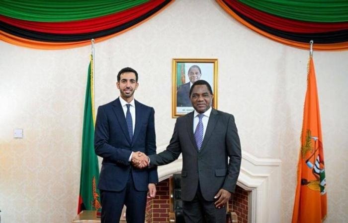 الامارات الان | شخبوط بن نهيان يبحث العلاقات مع رئيس زامبيا في لوساكا | عيون الجزيرة الامارات