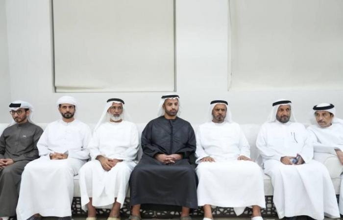 الامارات الان | محمد بن سعود يعزي في الشهيد علي الطنيجي | عيون الجزيرة الامارات