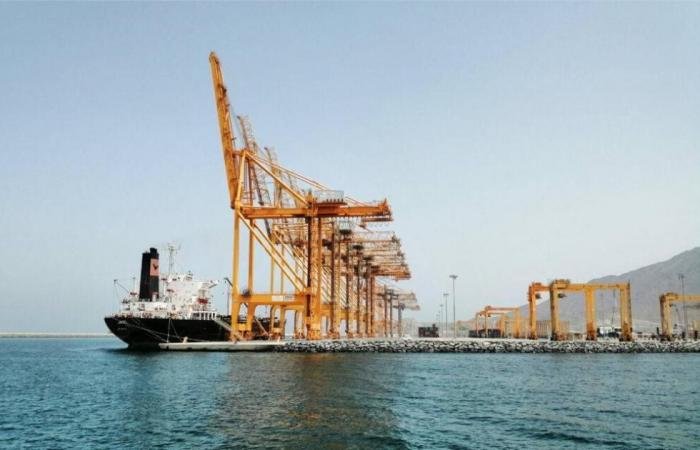 بلومبيرغ: موانئ الساحل الشرقي للإمارات تشهد تزايد حركة السفن