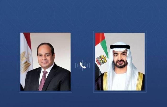 الامارات الان | محمد بن زايد والسيسي يبحثان تطورات الأوضاع في المنطقة | عيون الجزيرة الامارات
