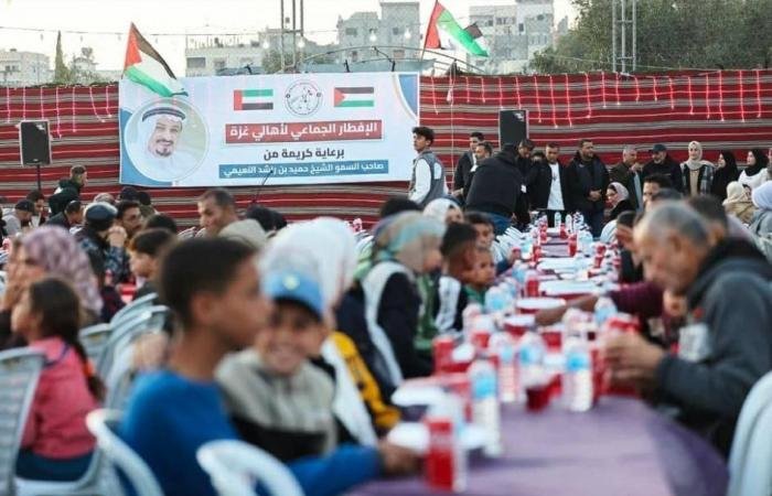 الامارات الان | «الفارس الشهم 3» تنظم إفطاراً لسكان الزوايدة | عيون الجزيرة الامارات