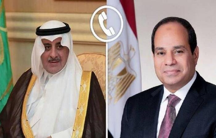 السيسي يؤكد دعم مصر الكامل للسعودية خلال اتصال مع أمير تبوك