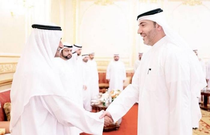 الامارات الان | الشرقي وسعود بن صقر يواصلان استقبال المهنئين بعيد الفطر | عيون الجزيرة الامارات