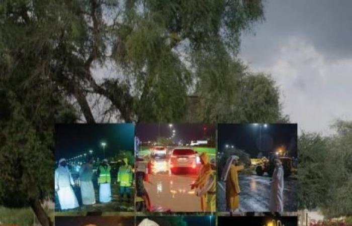 الامارات الان | جهود استثنائية للتعامل مع مياه الأمطار في الظفرة | عيون الجزيرة الامارات