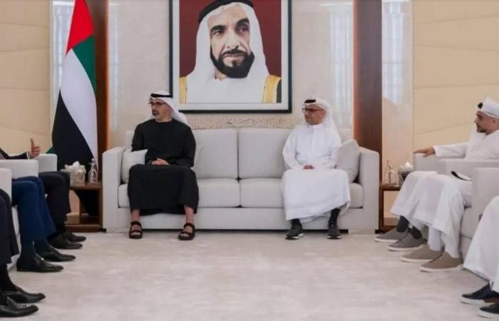 الامارات الان | خالد بن محمد بن زايد يبحث الفرص الاستثمارية مع رئيس «نوبنك» (فيديو) | عيون الجزيرة الامارات