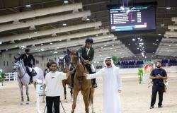 الرياضة الان | تتويج العويس بجائزة التمايز 145 سم بأكاديمية بوذيب | عيون الجزيرة الرياضي